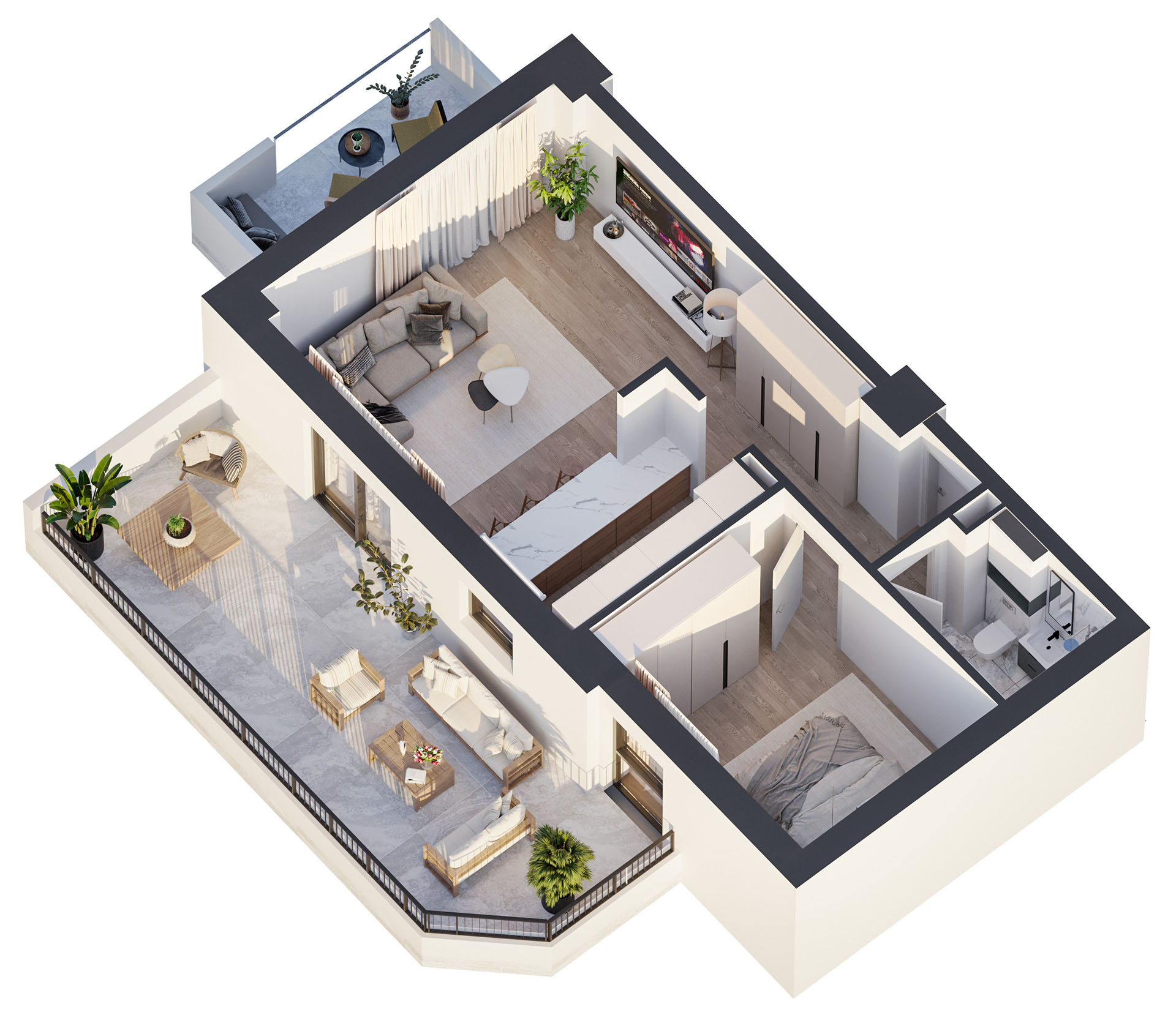 APARTAMENT 2 CAMERE TIP 1 v2 ETAJ 1
