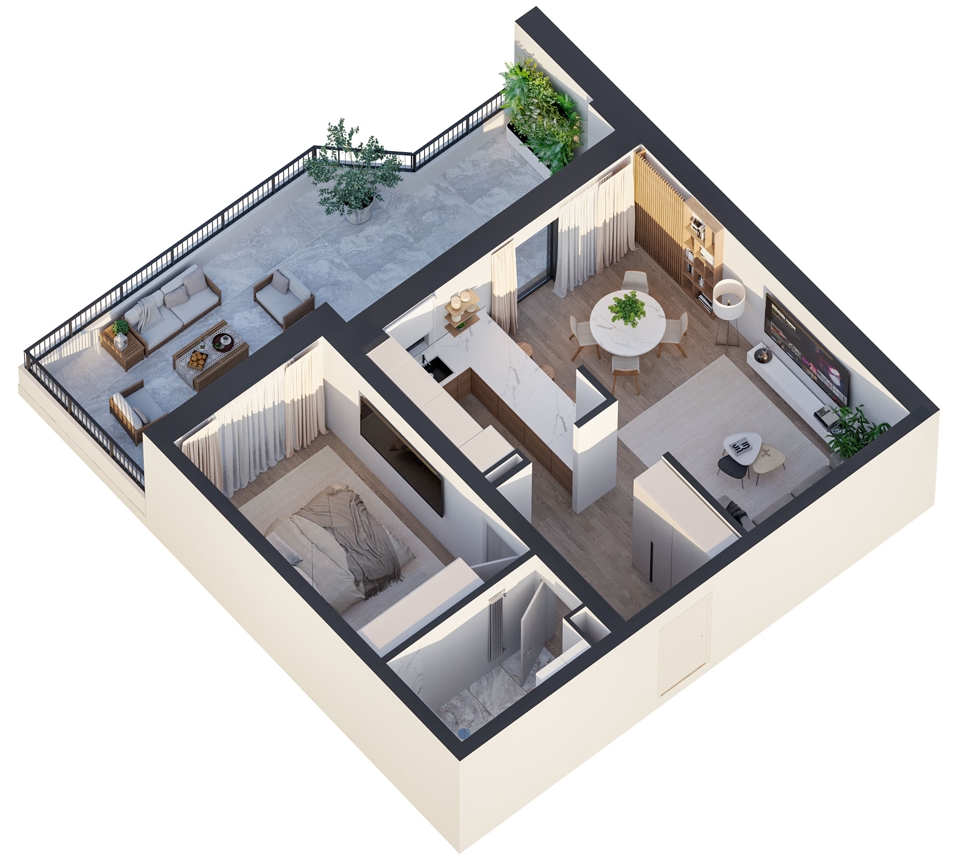 APARTAMENT 2 CAMERE TIP 10 v2 etaj 1 