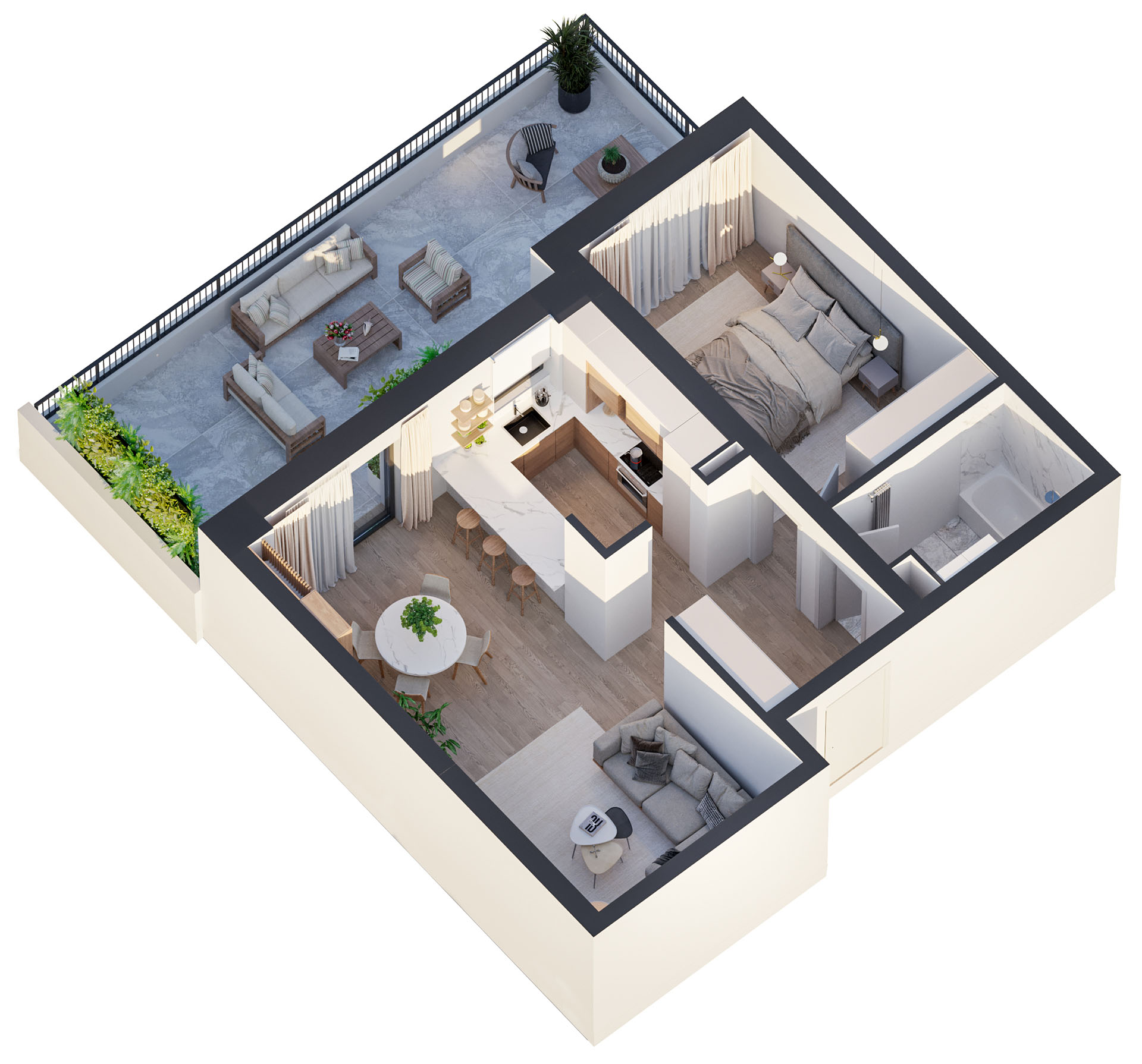 APARTAMENT 2 CAMERE TIP 9 v2 etaj 1